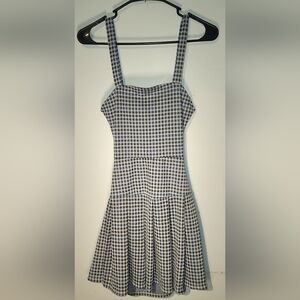 Rue21 Black and White Asymmetrical Sundress with Ruffled Hem